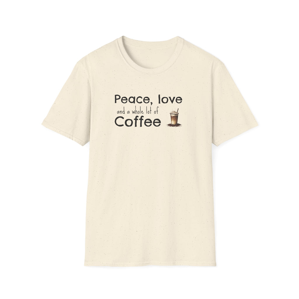 Peace, Love, and Coffee Boho T-Shirt