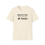 Manifesting Peace, Love and Snacks Boho T-Shirt