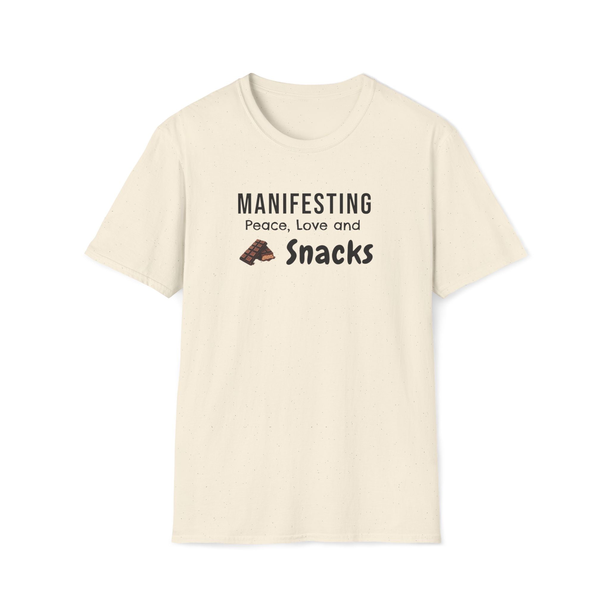Manifesting Peace, Love and Snacks Boho T-Shirt