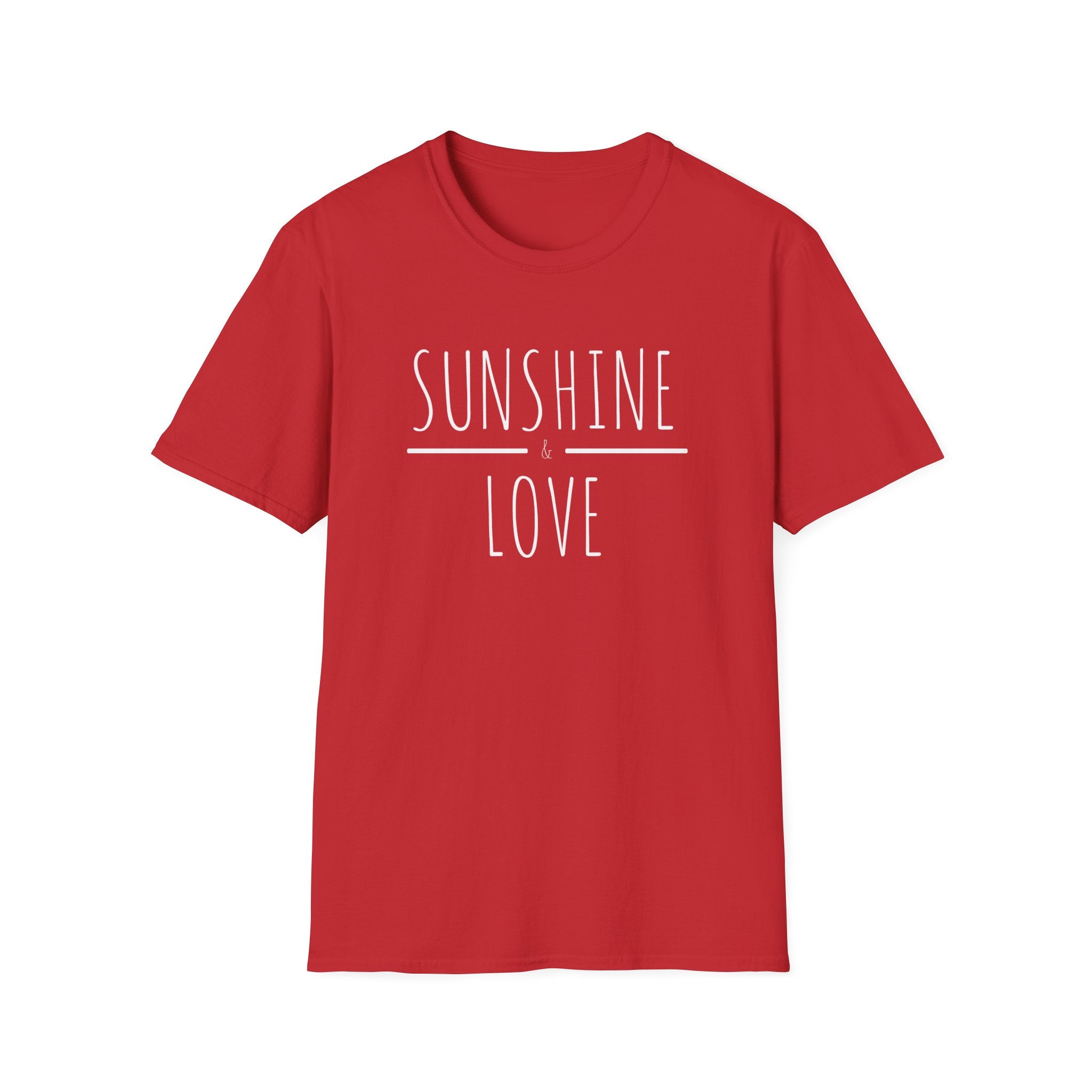 "Sunshine & Love" Minimalist Boho Graphic T-Shirt