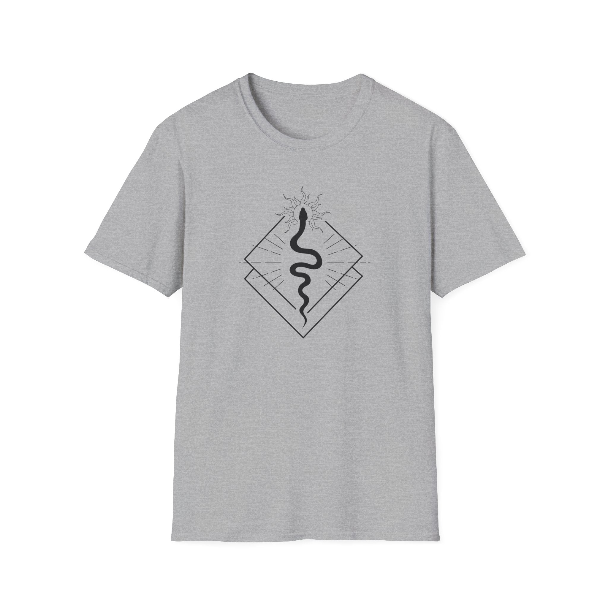 "Solar Serpent" Geometric Boho T-Shirt