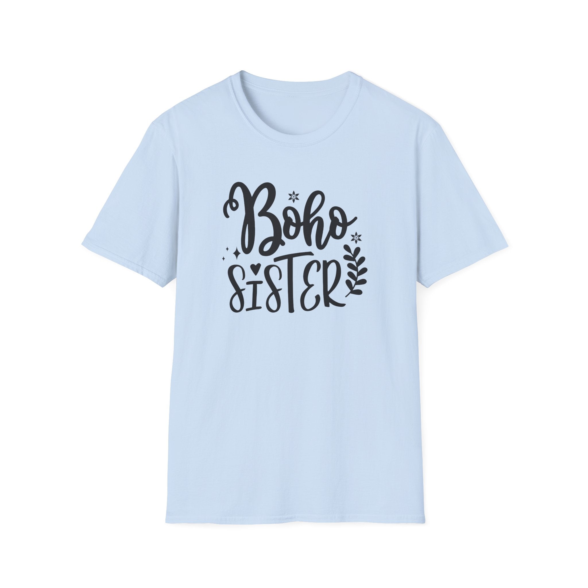 "Boho Sister" Hand-Lettered Graphic T-Shirt