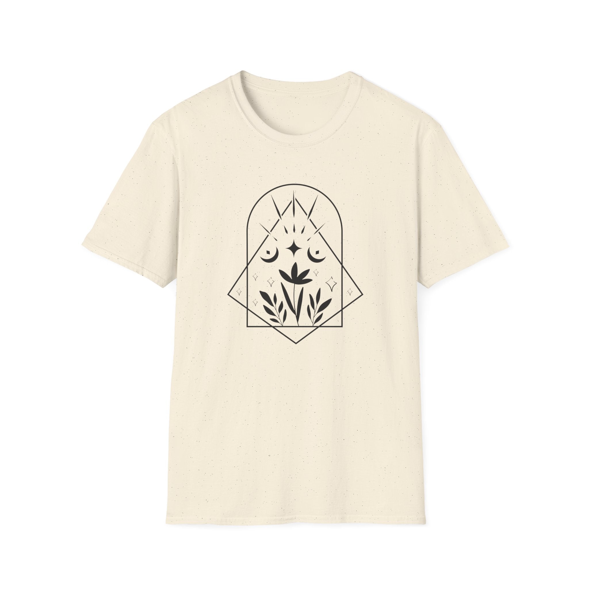 "Mystic Garden" Geometric Celestial T-Shirt