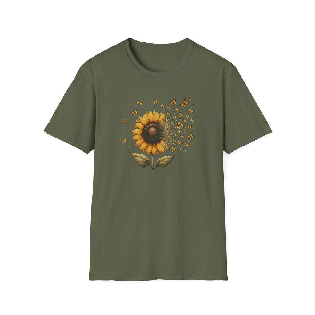 Sunflower Butterfly Transformation T-Shirt