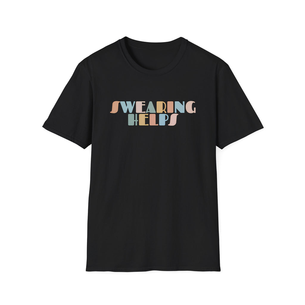 "Swearing Helps" Retro Pastel T-Shirt