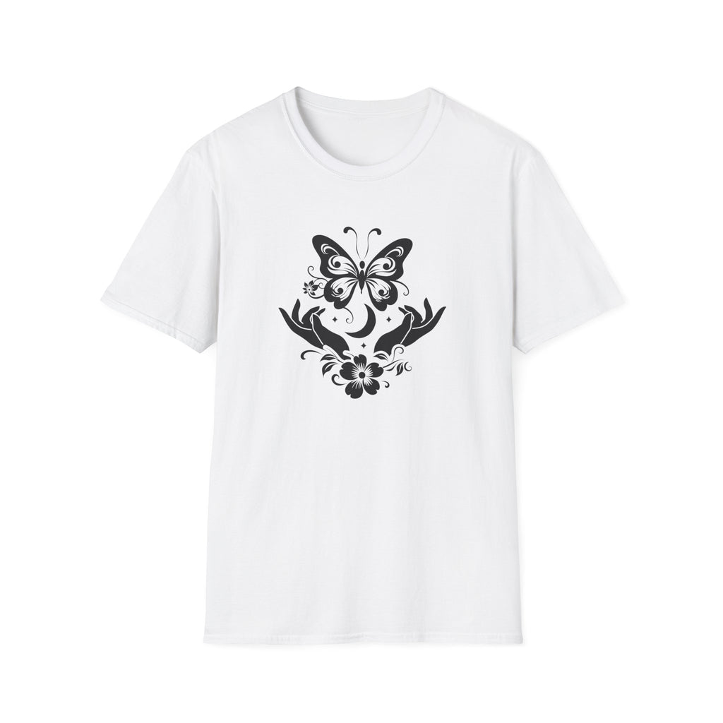"Moonlit Metamorphosis" Celestial Butterfly T-Shirt
