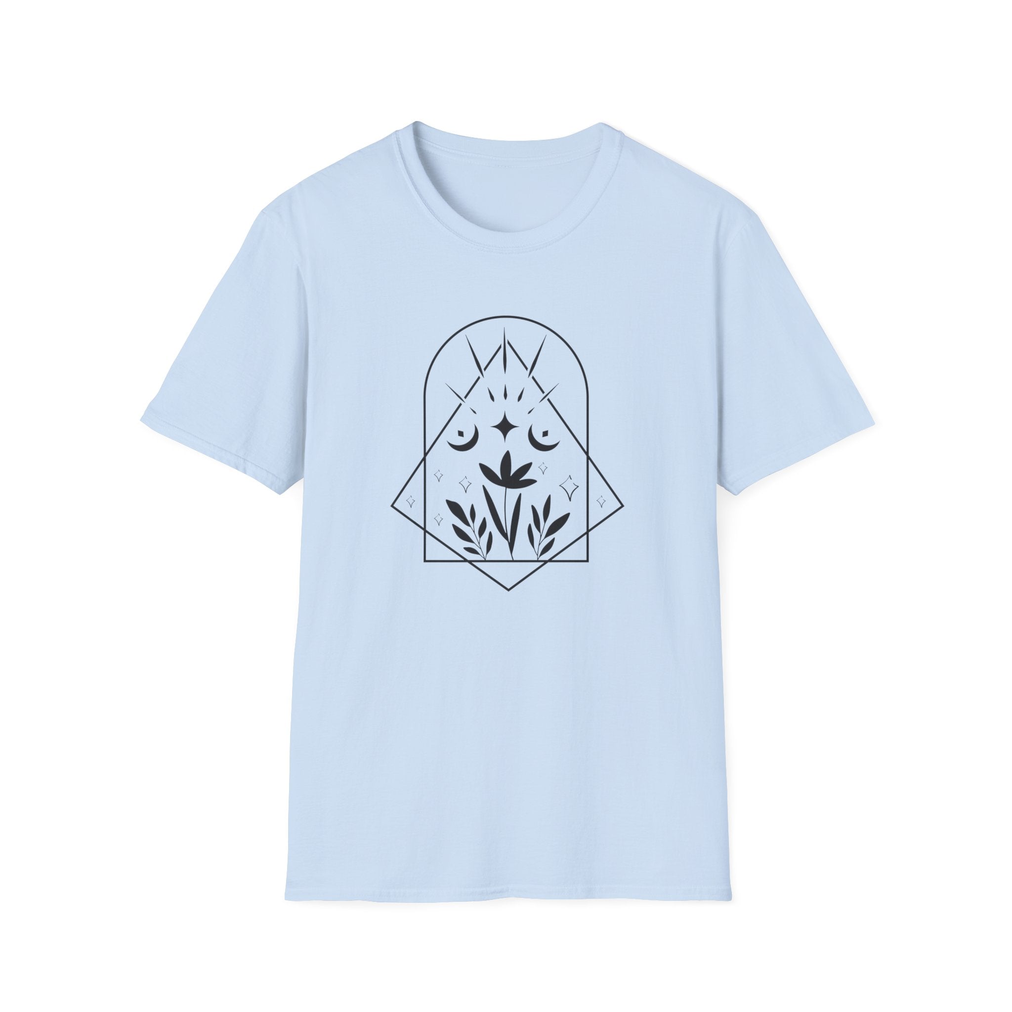 "Mystic Garden" Geometric Celestial T-Shirt