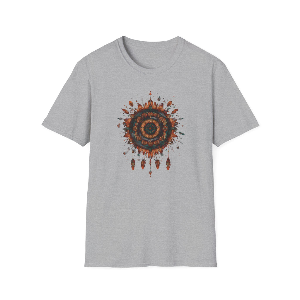 "Rustic Sun" Dreamcatcher Mandala T-Shirt