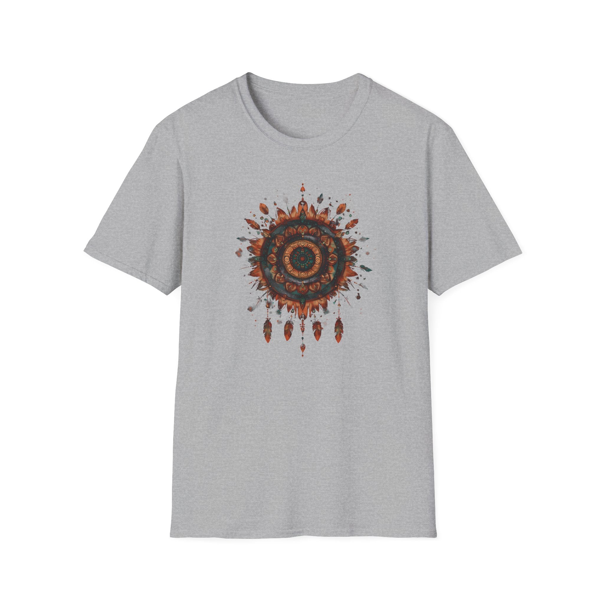"Rustic Sun" Dreamcatcher Mandala T-Shirt