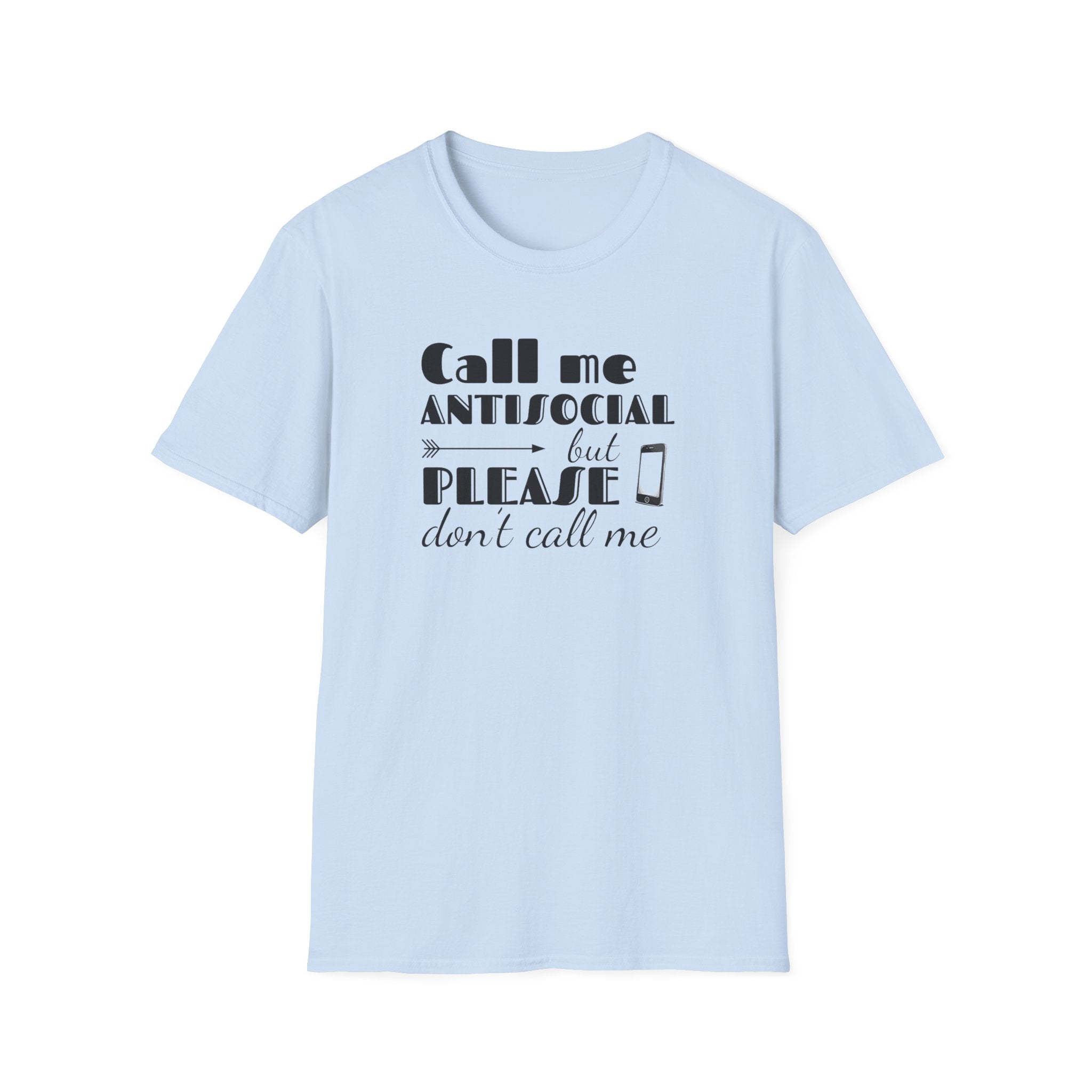 "Text Me Only" Antisocial Graphic T-Shirt
