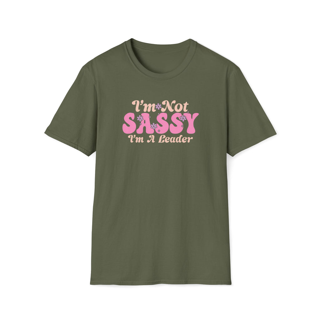 I'm Not Sassy I'm A Leader Retro Boho T-Shirt