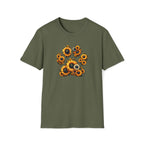 Sunflower Paw Print T-Shirt