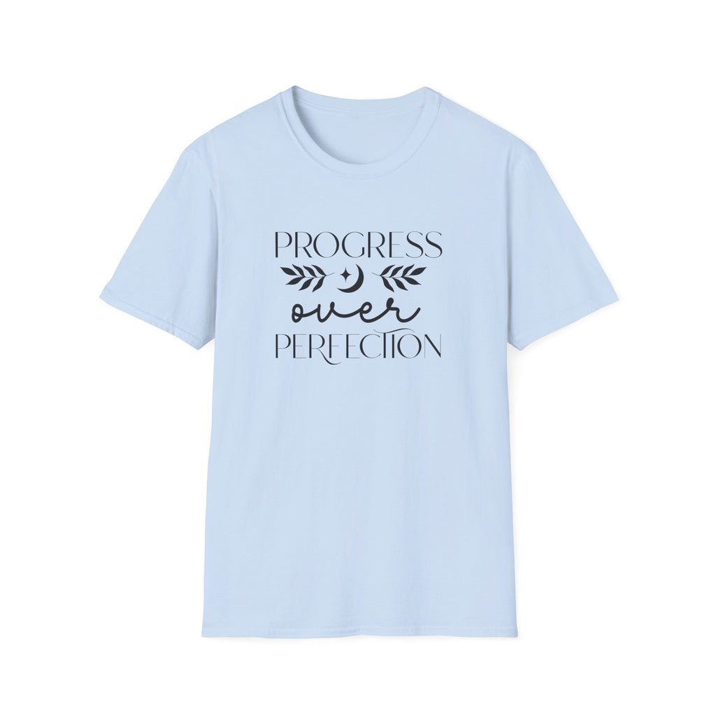 "Progress Over Perfection" Celestial Growth T-Shirt