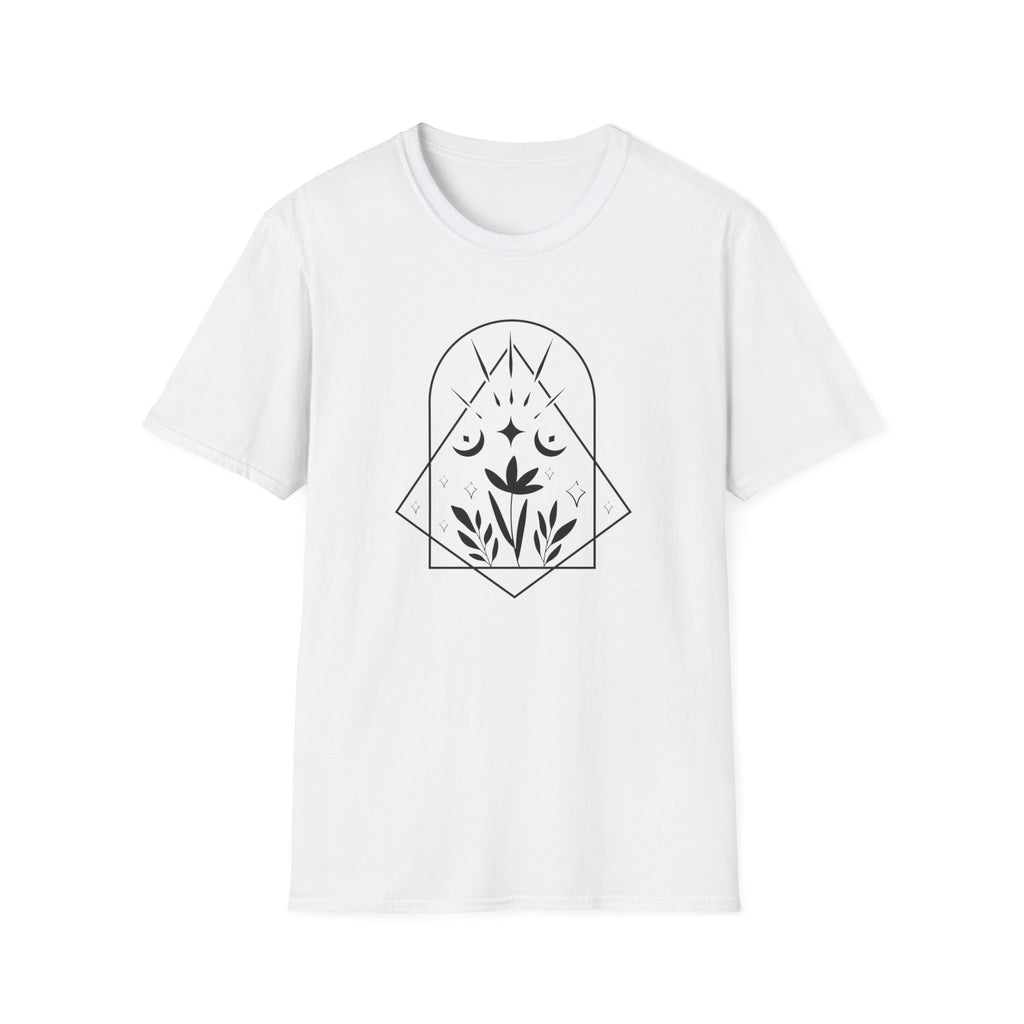 "Mystic Garden" Geometric Celestial T-Shirt