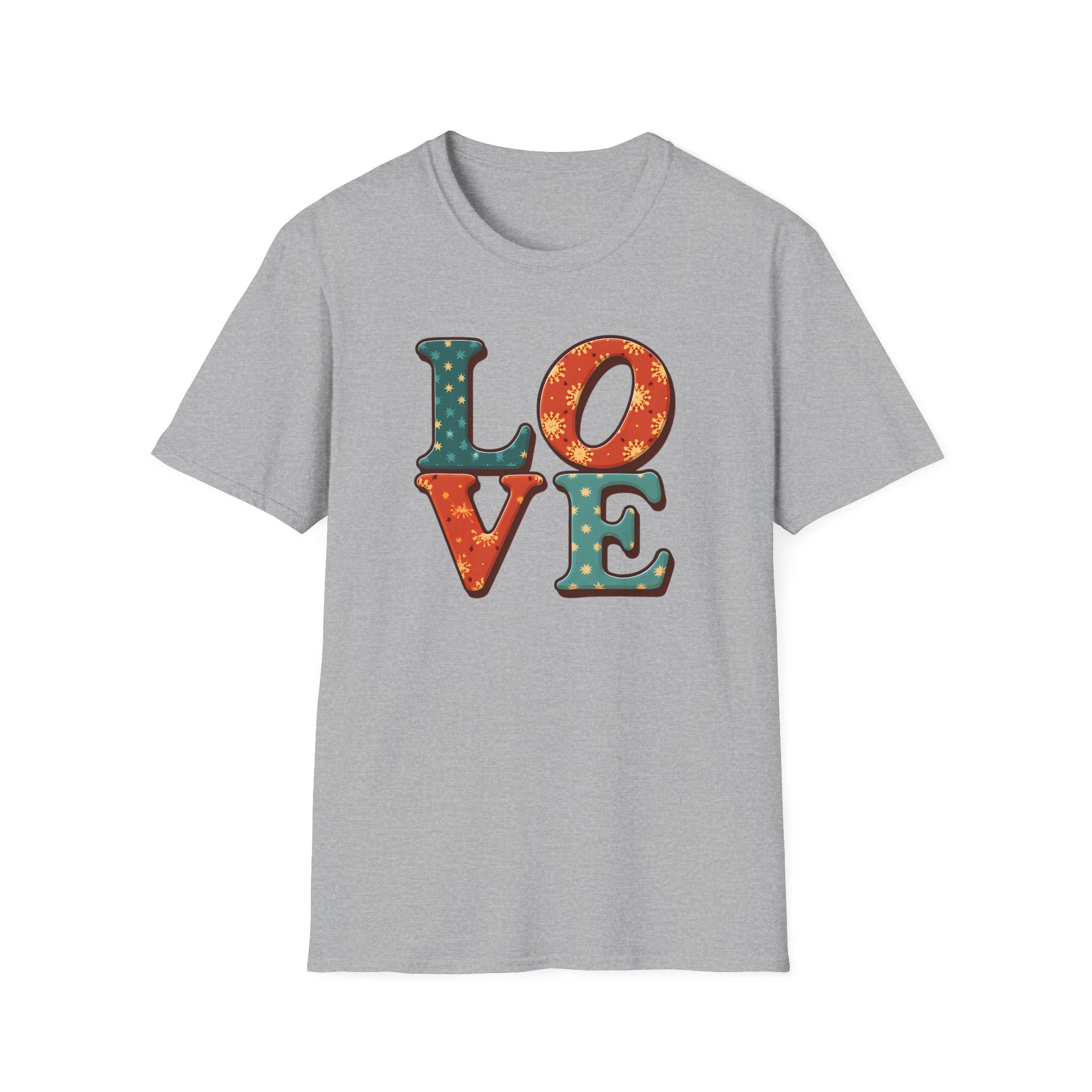 Retro Patchwork "LOVE" T-Shirt
