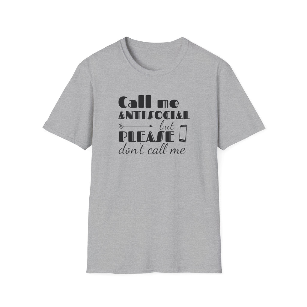 "Text Me Only" Antisocial Graphic T-Shirt