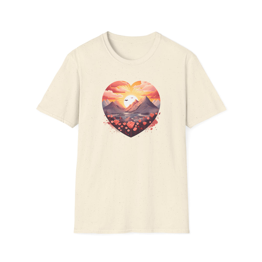 Floral Mountain Heart T-Shirt