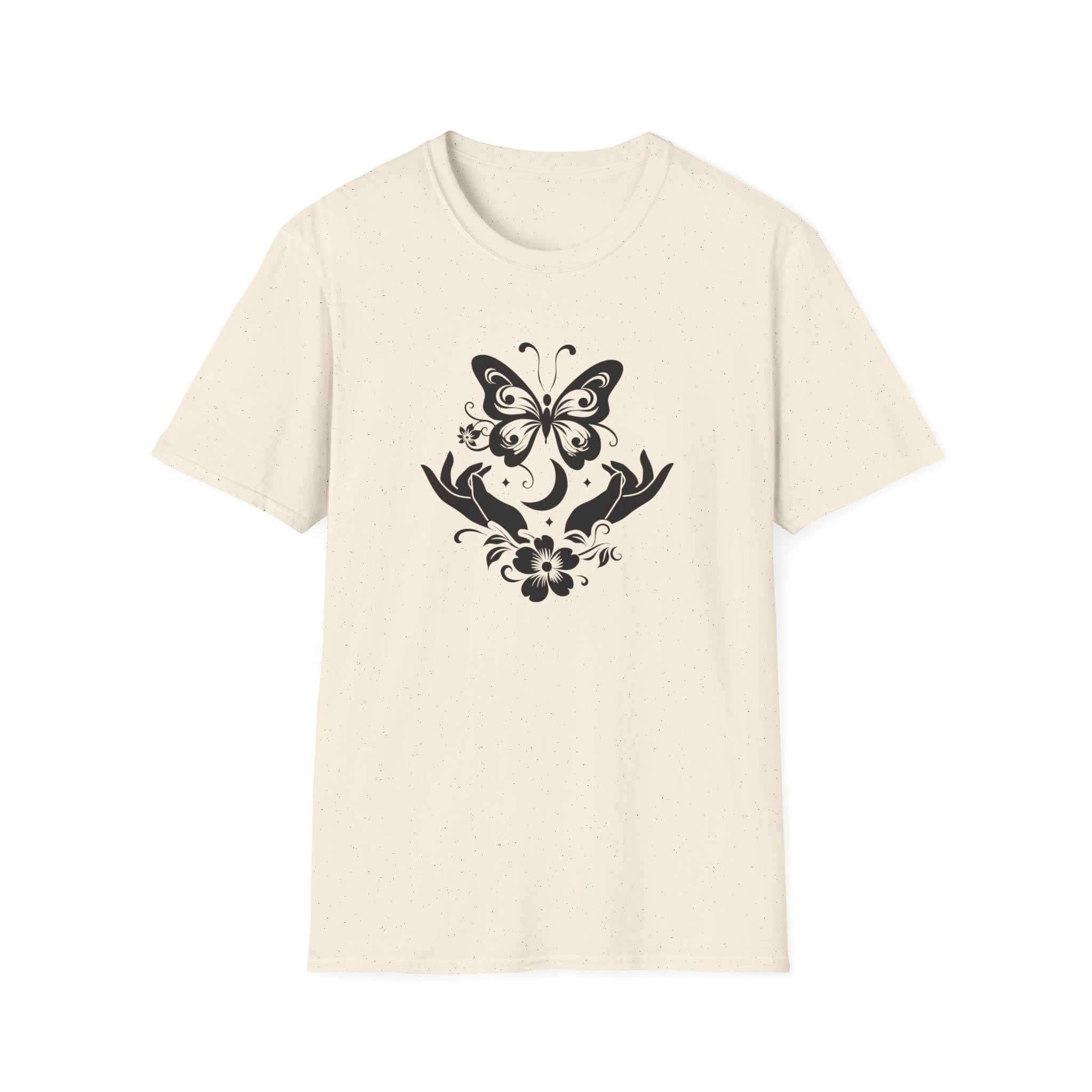 "Moonlit Metamorphosis" Celestial Butterfly T-Shirt