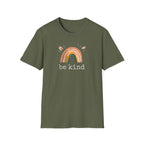 "Be Kind" Earthy Boho Rainbow T-Shirt