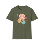 Electric Smiley Face Graphic T-Shirt