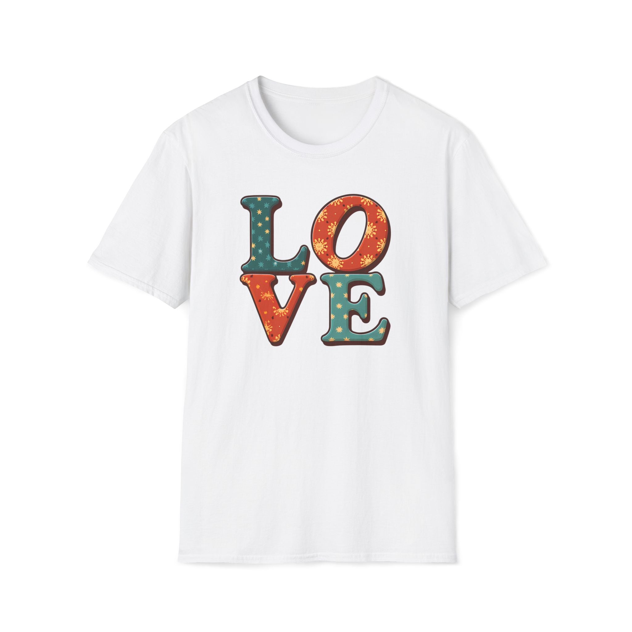 Retro Patchwork "LOVE" T-Shirt