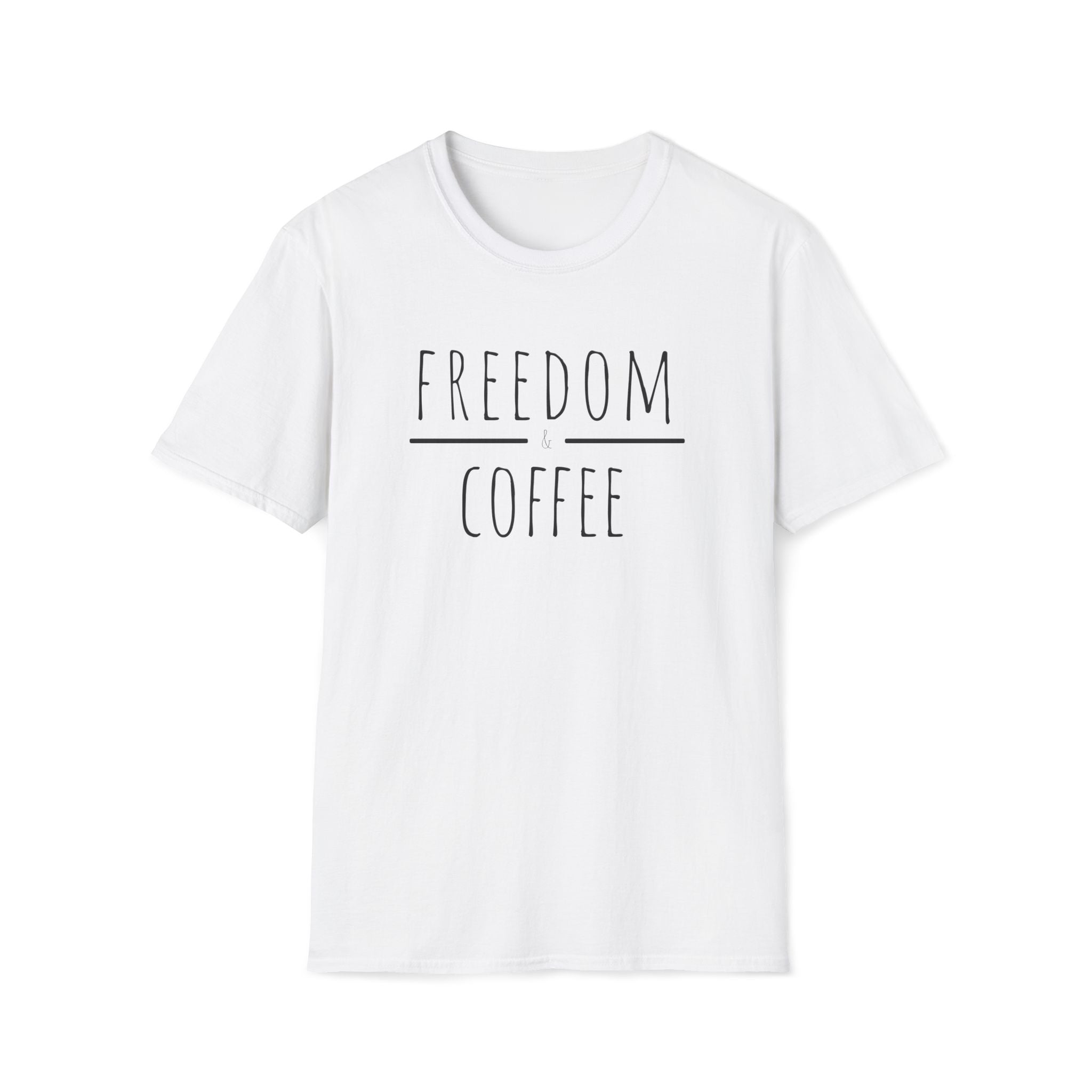 "Freedom & Coffee" Wanderlust Graphic  T-Shirt