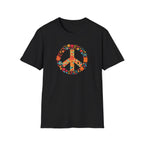 Floral Peace Sign Boho  T-Shirt