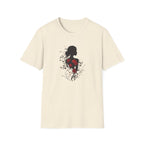 The "Blooming Silhouette" Dark Romantic Rose T-Shirt