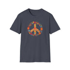 Floral Peace Sign Boho  T-Shirt