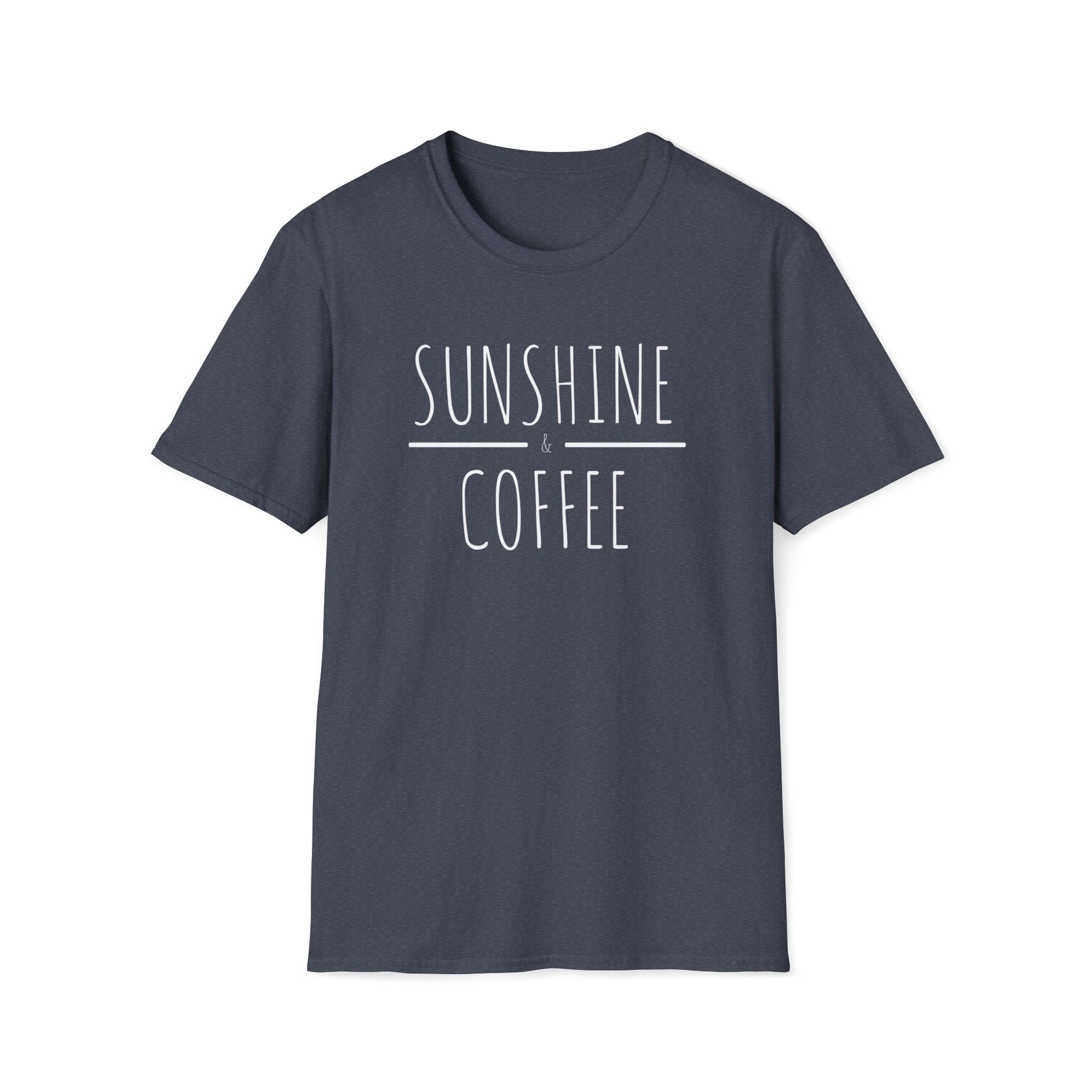 "Sunshine & Coffee" Morning Vibe Graphic  T-Shirt