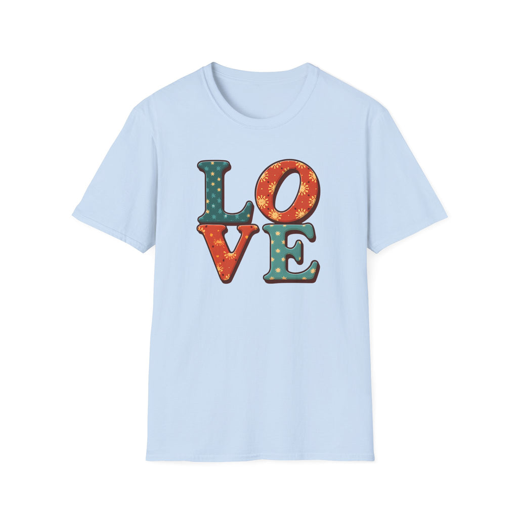 Retro Patchwork "LOVE" T-Shirt
