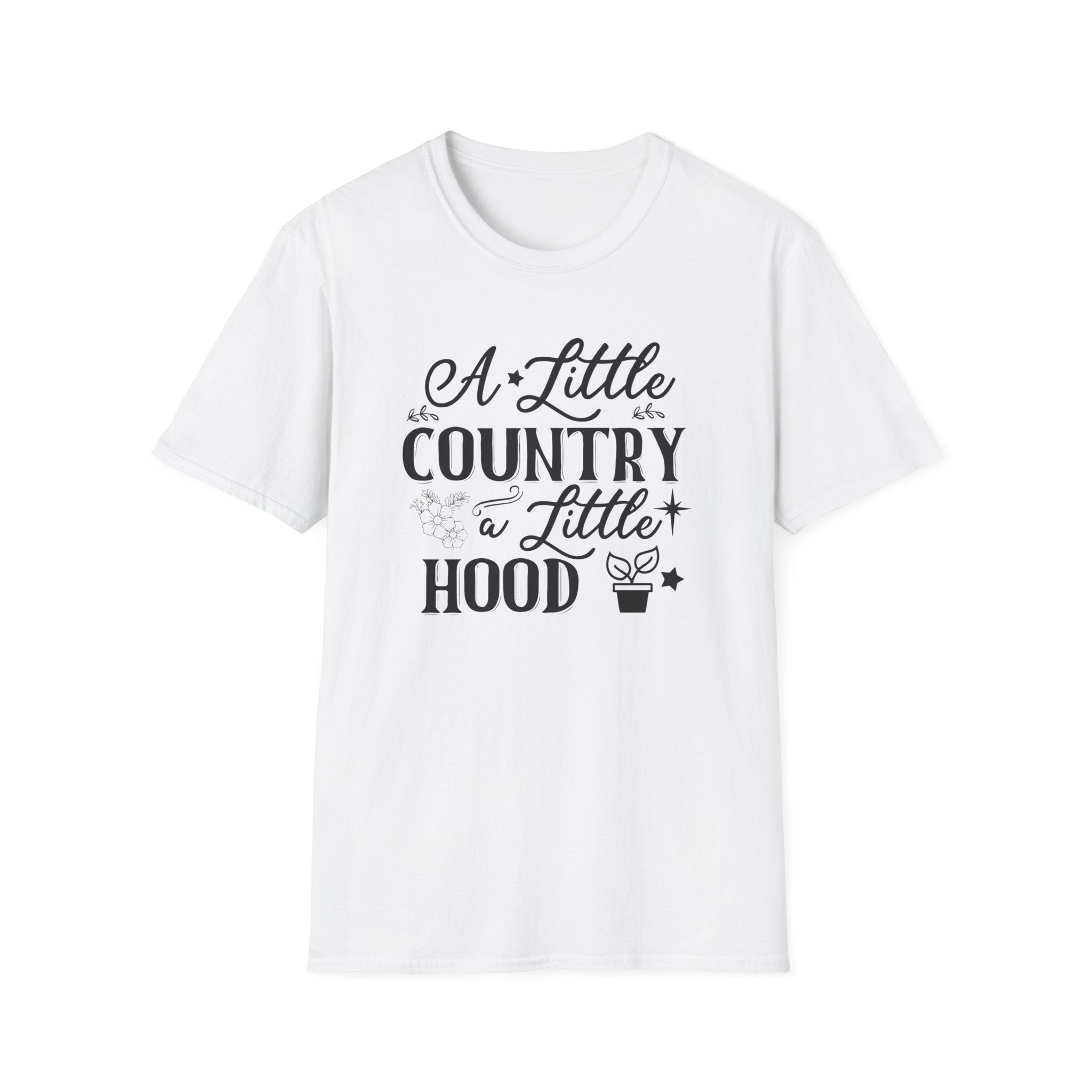 "A Little Country, A Little Hood" Sassy Western T-Shirt