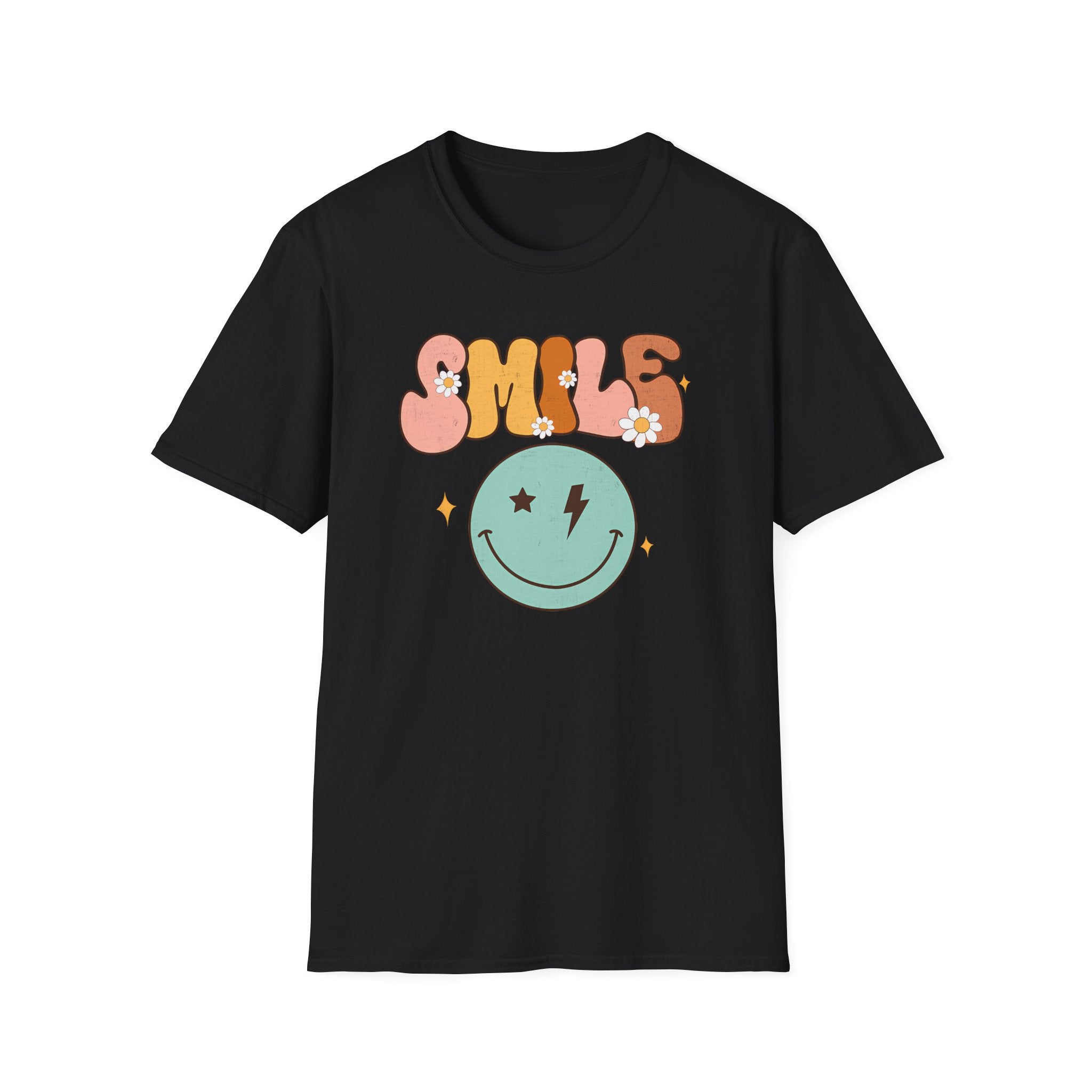 Retro Smile Graphic T-Shirt