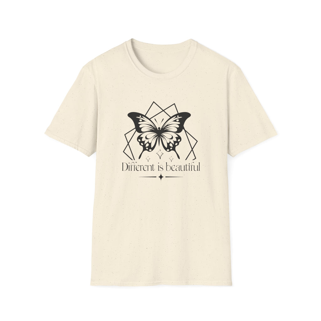 "Different is Beautiful" Geometric Butterfly T-Shirt