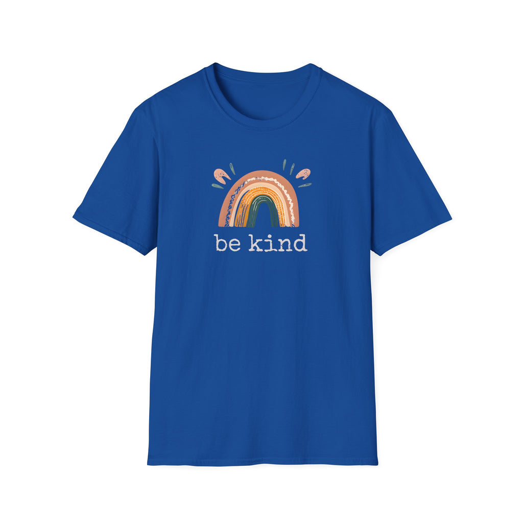 "Be Kind" Earthy Boho Rainbow T-Shirt