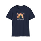 "Be Kind" Earthy Boho Rainbow T-Shirt