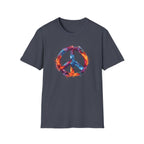 Vibrant Watercolor Peace Sign T-Shirt