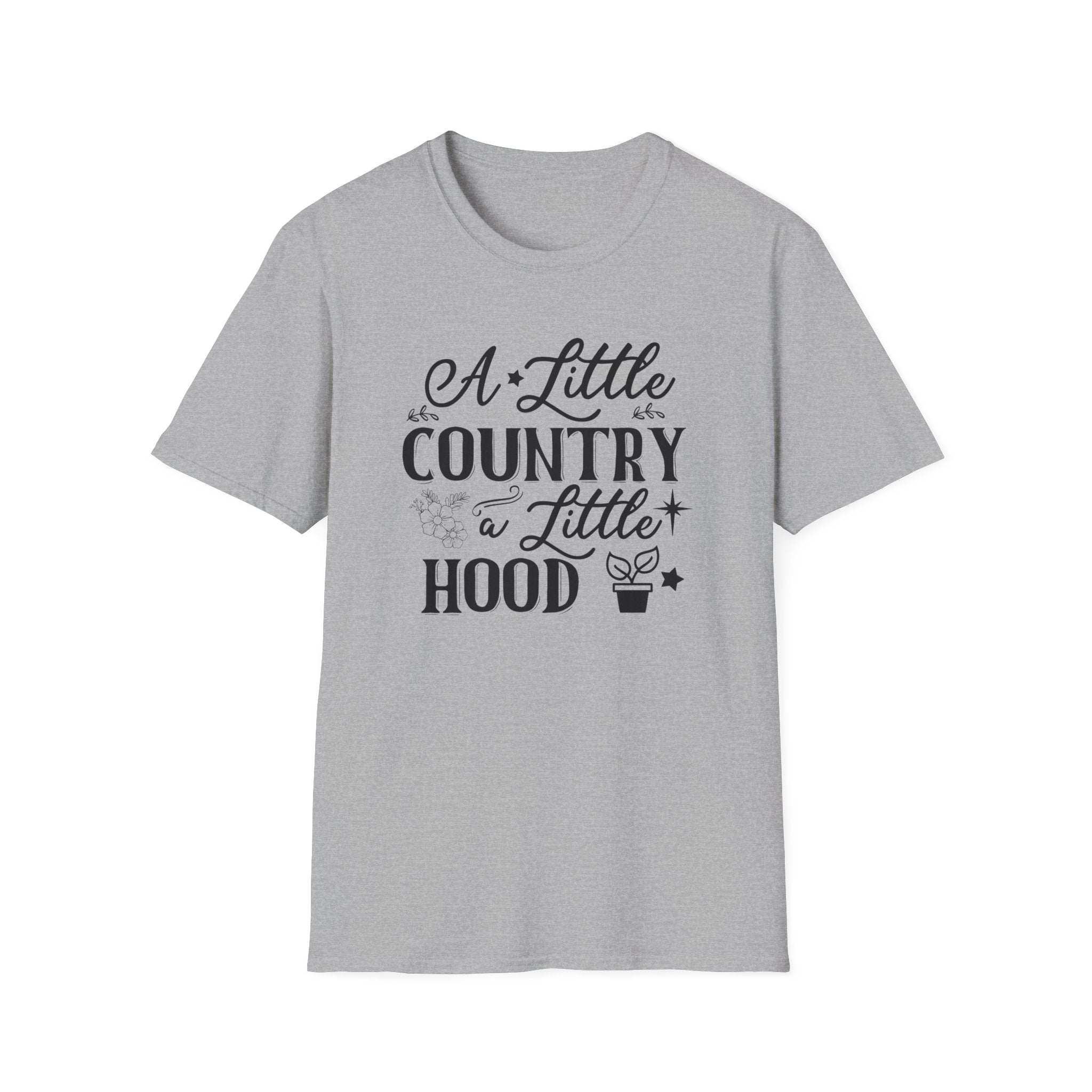 "A Little Country, A Little Hood" Sassy Western T-Shirt