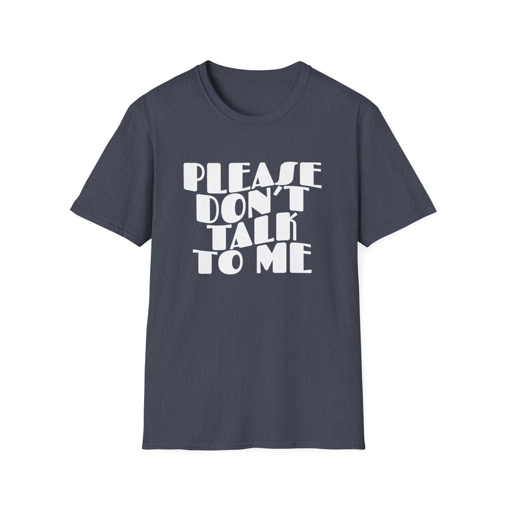 "Please Don't Talk To Me" Retro Wavy T-Shirt