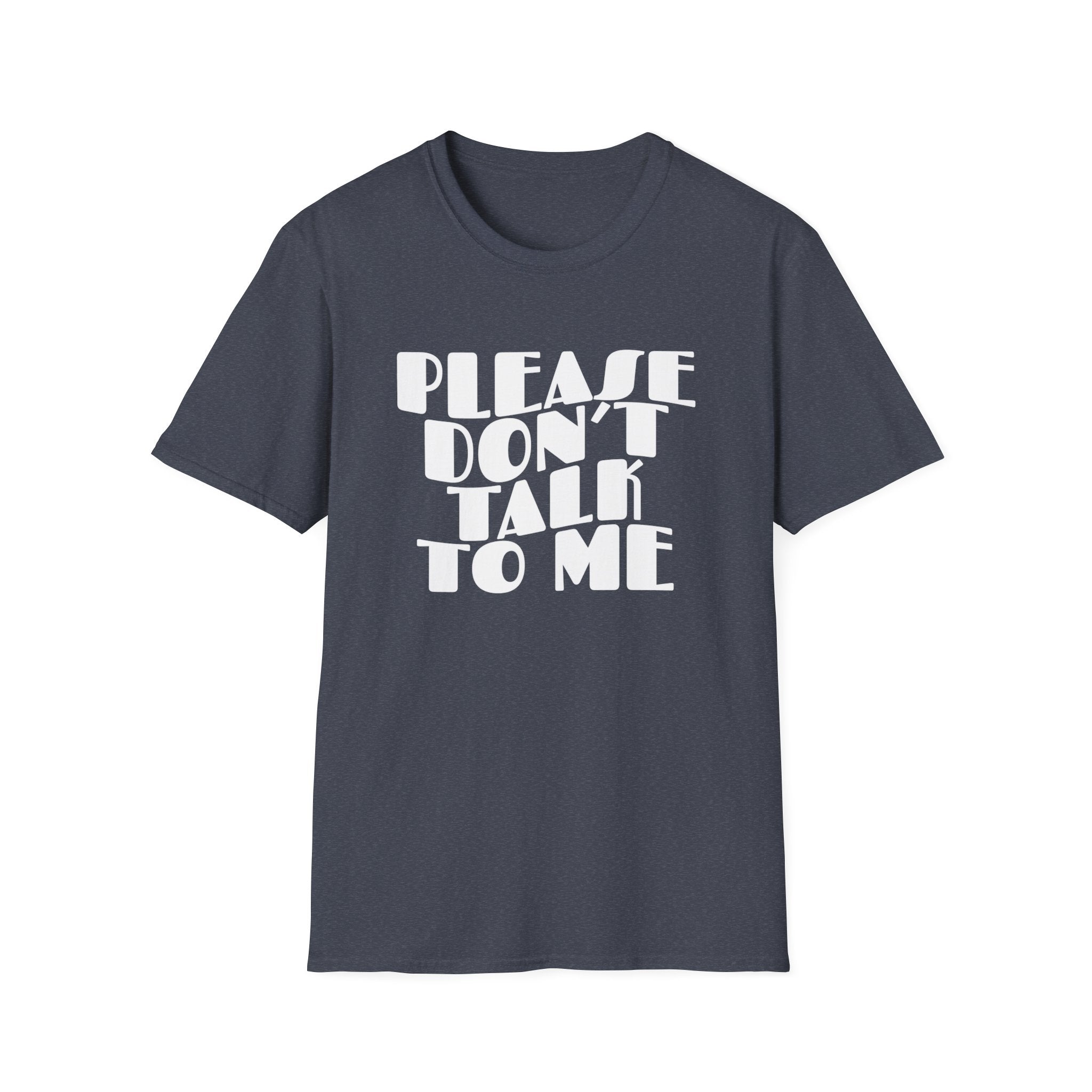 "Please Don't Talk To Me" Retro Wavy T-Shirt