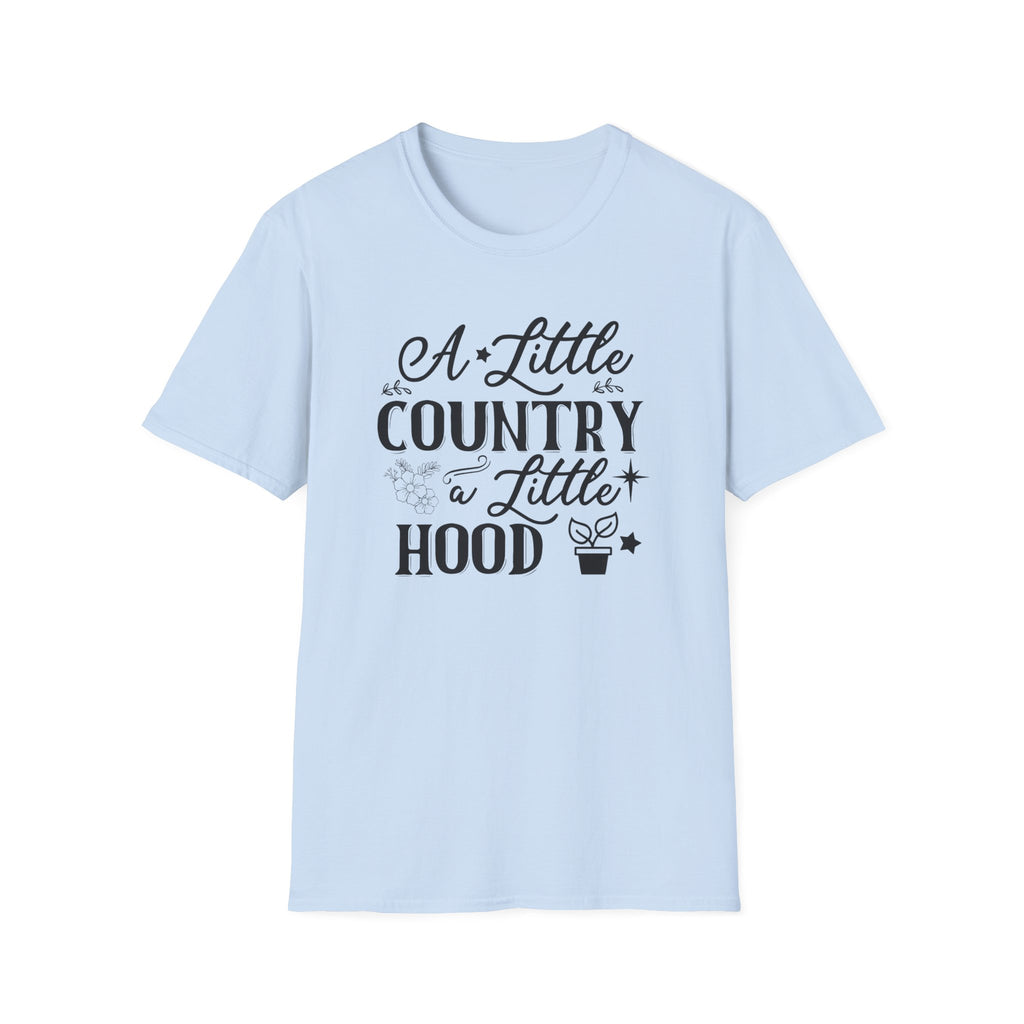 "A Little Country, A Little Hood" Sassy Western T-Shirt