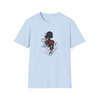 The "Blooming Silhouette" Dark Romantic Rose T-Shirt