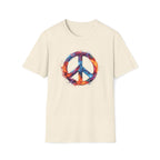 Vibrant Watercolor Peace Sign T-Shirt
