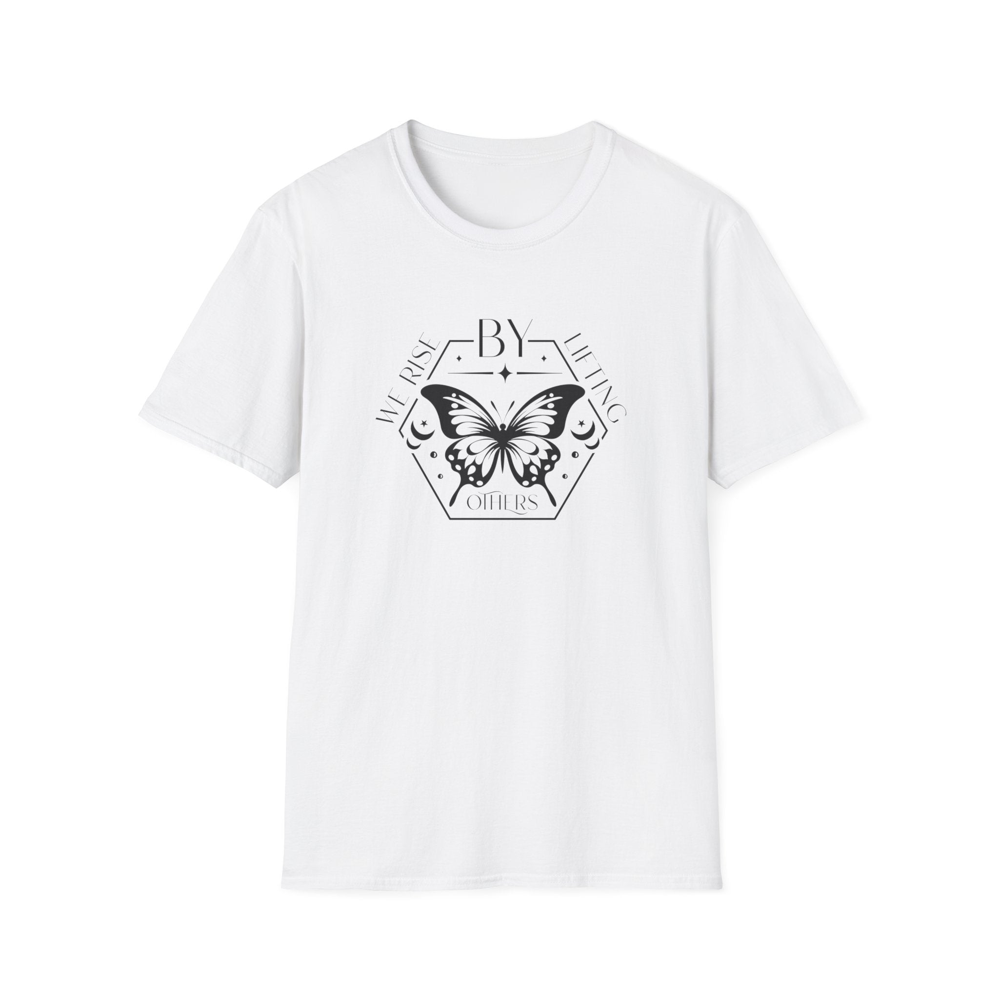 "We Rise" Celestial Butterfly Mantra T-Shirt