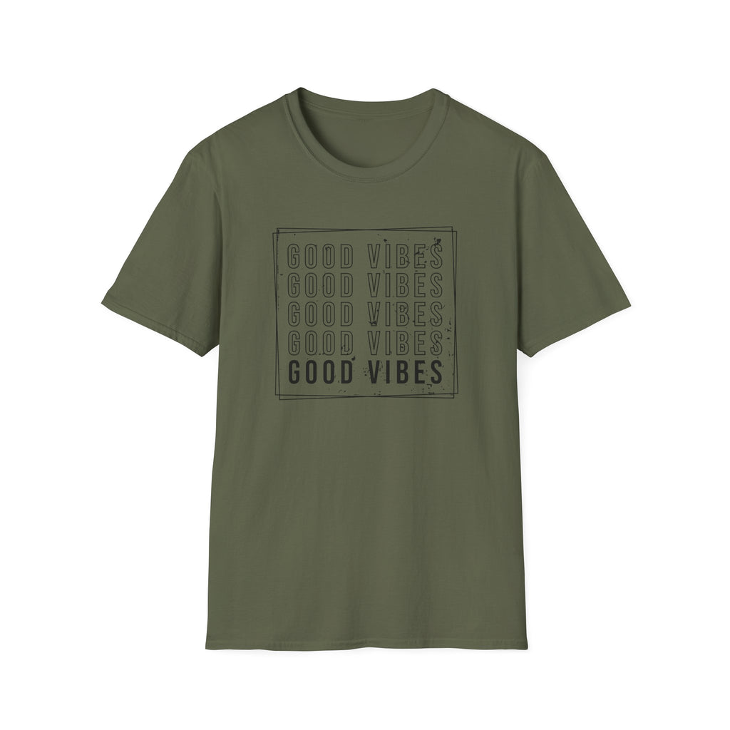 "Good Vibes" Distressed Mantra T-Shirt