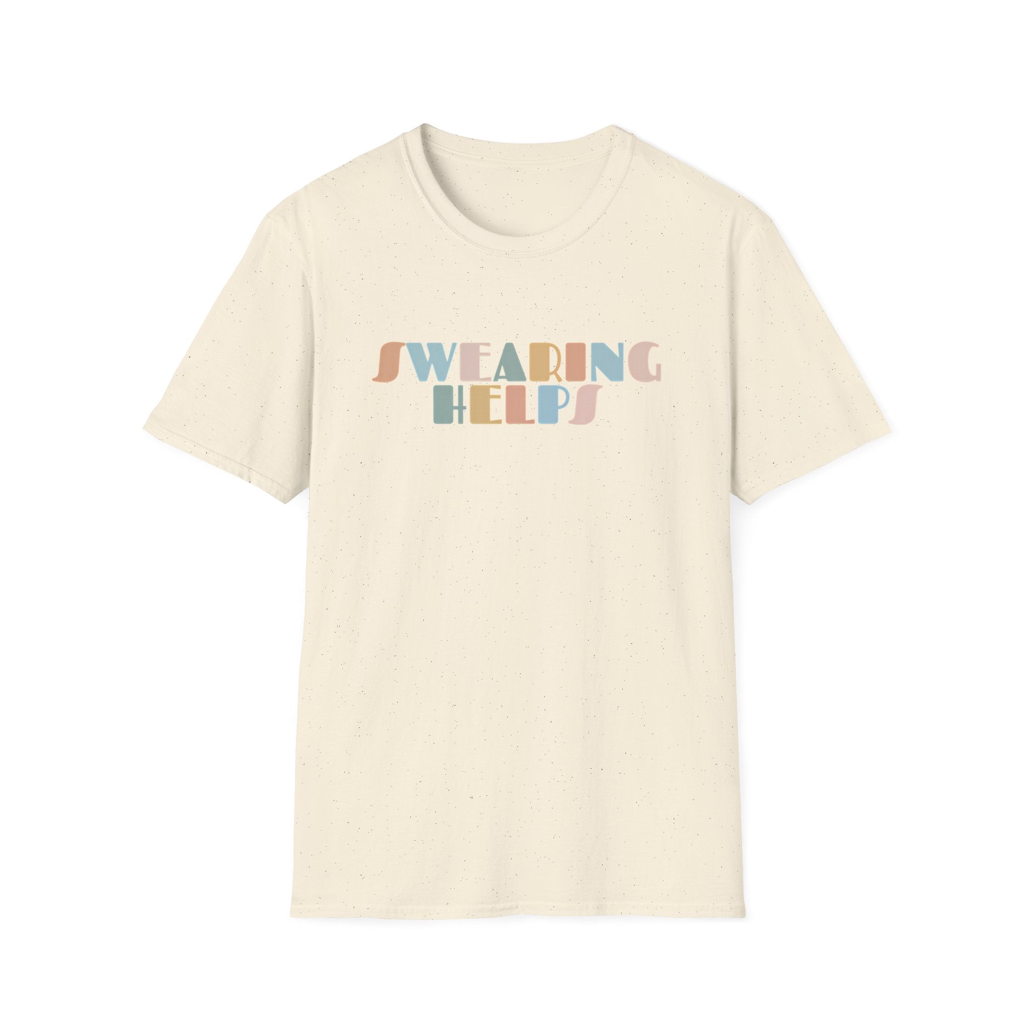 "Swearing Helps" Retro Pastel T-Shirt