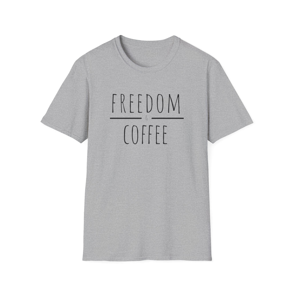 "Freedom & Coffee" Wanderlust Graphic  T-Shirt