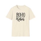 "Boho Vibes" Playful Typography T-Shirt