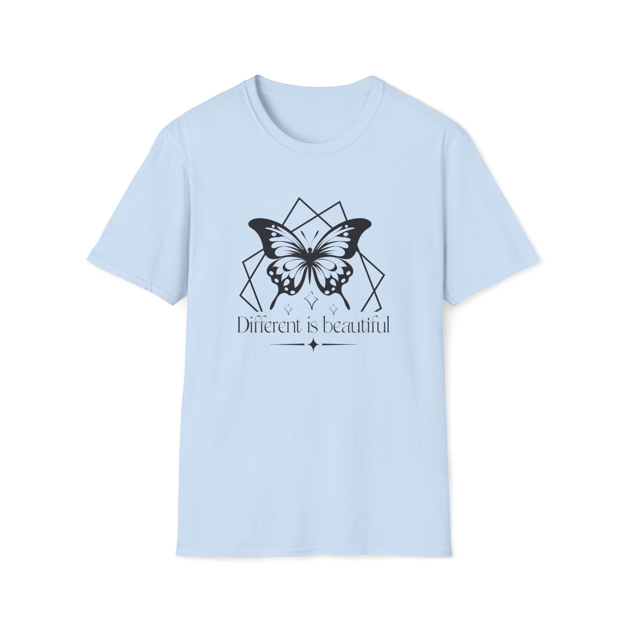 "Different is Beautiful" Geometric Butterfly T-Shirt