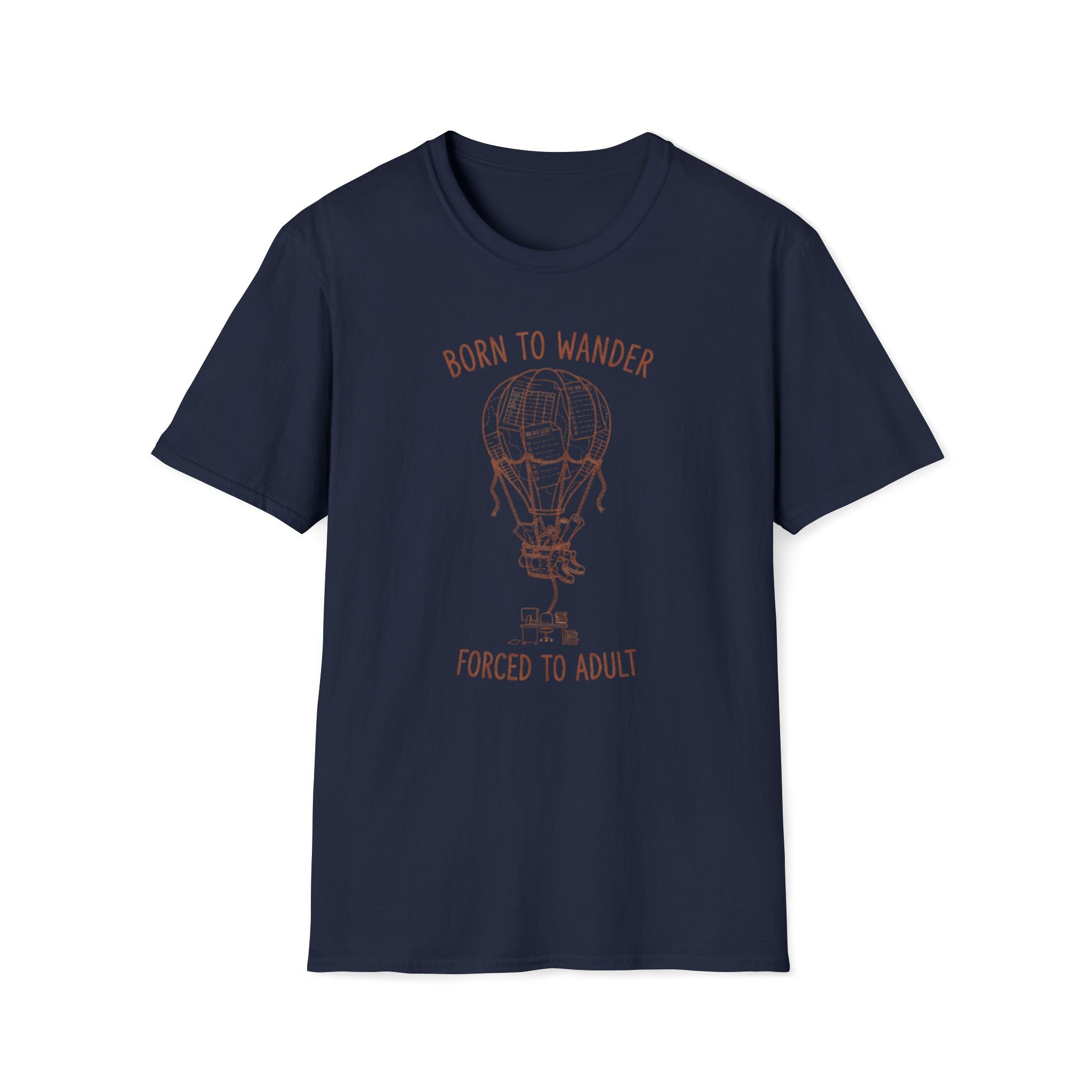 "Wanderlust & Work-Life Balance" Graphic T-Shirt
